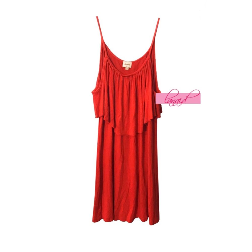 Ella Moss Ruffle Sleeveless Stretch Sundress Mini